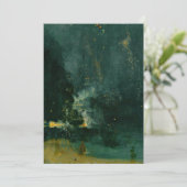 James Whistler - Nocturne in zwart en goud Bedankkaart (Staand voorkant)