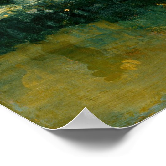 James Whistler - Nocturne in zwart en goud Poster (Hoek)