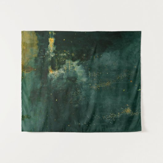 James Whistler - Nocturne in zwart en goud Wandkleed (Voorkant (horizontaal))