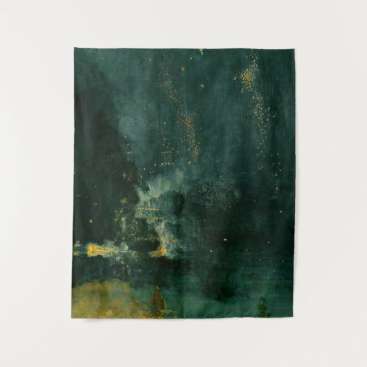 James Whistler - Nocturne in zwart en goud Wandkleed (Voorkant)