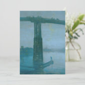 James Whistler - Nocturne, Old Battersea Bridge Bedankkaart (Staand voorkant)