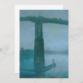 James Whistler - Nocturne, Old Battersea Bridge Bedankkaart (Voorkant / Achterkant)