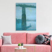 James Whistler - Nocturne, Old Battersea Bridge Canvas Afdruk (Insitu (Woonkamer))