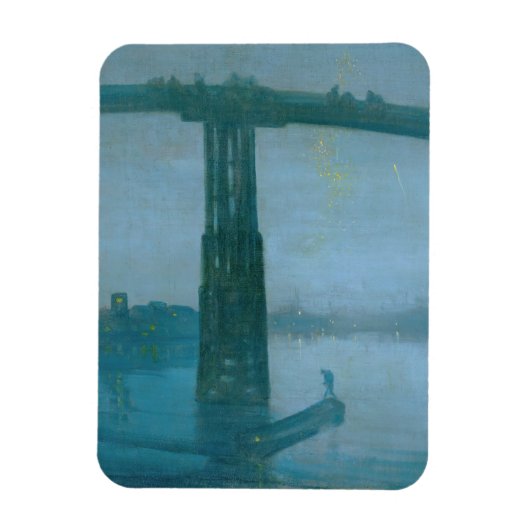James Whistler - Nocturne, Old Battersea Bridge Magneet (Verticaal)