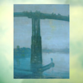 James Whistler - Nocturne, Old Battersea Bridge Raamsticker (Vel 3)