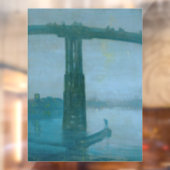 James Whistler - Nocturne, Old Battersea Bridge Raamsticker (Vel 2)