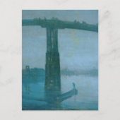 James Whistler - Nocturne, Oude Battersea-brug  Briefkaart (Voorkant)