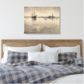 James Whistler - Nocturne, uit Venetië Canvas Afdruk (Insitu (Slaapkamer))