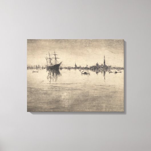 James Whistler - Nocturne, uit Venetië Canvas Afdruk (Voorkant)