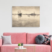 James Whistler - Nocturne, uit Venetië Canvas Afdruk (Insitu (Woonkamer))