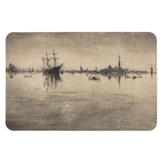James Whistler - Nocturne, uit Venetië Magneet (Horizontaal)