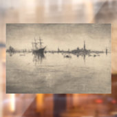 James Whistler - Nocturne, uit Venetië Raamsticker (Vel 2)