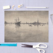 James Whistler - Nocturne, uit Venetië Tissuepapier (Craft)