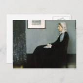 James Whistler-Portrait van de moeder van de kunst Briefkaart (Voorkant / Achterkant)