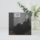 James Whistler - Portret van de moeder van de kuns Bedankkaart (Staand voorkant)