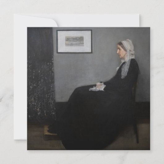 James Whistler - Portret van de moeder van de kuns Bedankkaart (Voorkant)