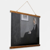 James Whistler - Portret van de moeder van de kuns Hangend Wandkleed (Gebogen)