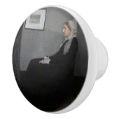 James Whistler - Portret van de moeder van de kuns Keramische Knop (Rechts)