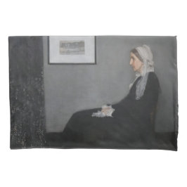 James Whistler - Portret van de moeder van de kuns Kussensloop