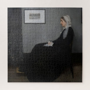 James Whistler - Portret van de moeder van de kuns Legpuzzel