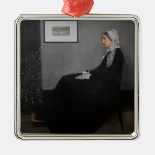 James Whistler - Portret van de moeder van de kuns Metalen Ornament (Voorkant)