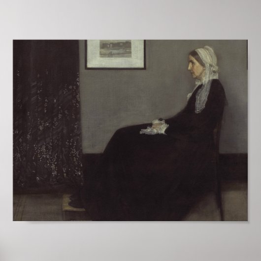 James Whistler - Portret van de moeder van de kuns Poster (Voorkant)