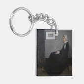 James Whistler - Portret van de moeder van de kuns Sleutelhanger (Voorkant Links)