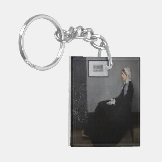 James Whistler - Portret van de moeder van de kuns Sleutelhanger (Voorkant Links)