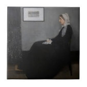 James Whistler - Portret van de moeder van de kuns Tegeltje (Voorkant)