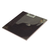 James Whistler - Portret van de moeder van de kuns Tegeltje (Zijkant)