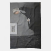 James Whistler - Portret van de moeder van de kuns Theedoek (Verticaal)