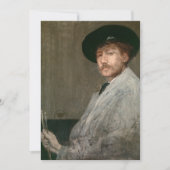 James Whistler - Portret van de schilder Bedankkaart (Voorkant)