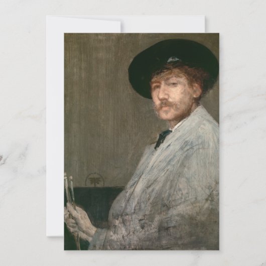 James Whistler - Portret van de schilder Bedankkaart (Voorkant)