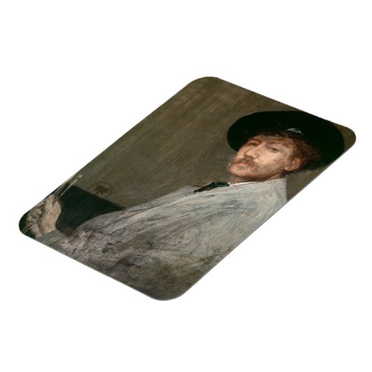 James Whistler - Portret van de schilder Magneet (Linkerzijde)