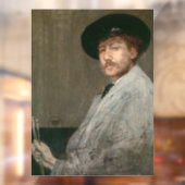 James Whistler - Portret van de schilder Raamsticker (Vel 2)