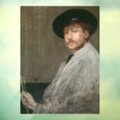 James Whistler - Portret van de schilder Raamsticker (Vel 3)