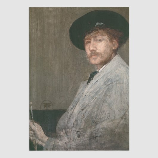 James Whistler - Portret van de schilder Tissuepapier