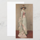 James Whistler - Portret van Lady Meux Bedankkaart (Voorkant / Achterkant)