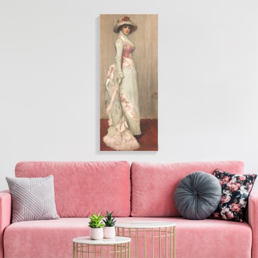 James Whistler - Portret van Lady Meux Canvas Afdruk (Insitu (Woonkamer))