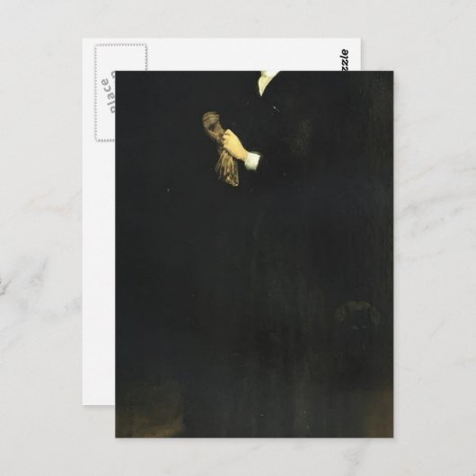 James Whistler-Portret van mevrouw Cassatt Briefkaart (Voorkant / Achterkant)