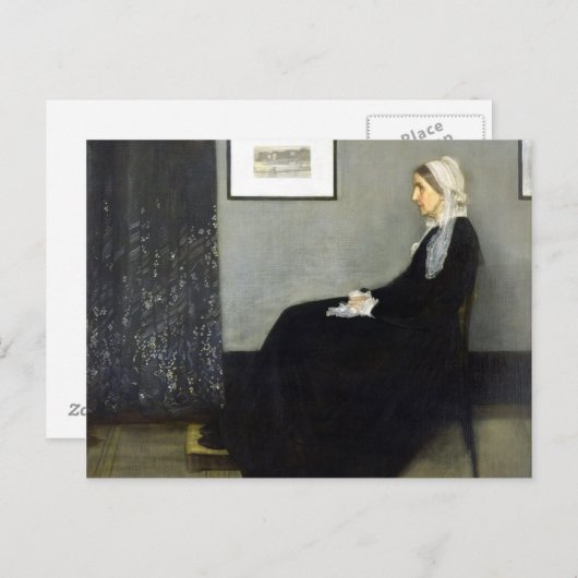 JAMES WHISTLER - Regeling in grijs en zwart Briefkaart (Voorkant / Achterkant)