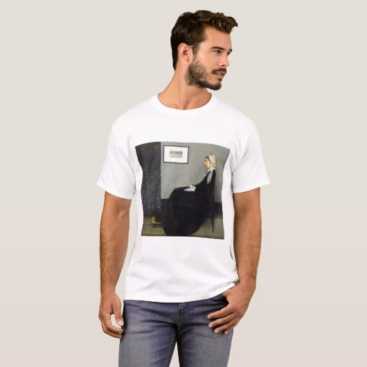 JAMES WHISTLER - Regeling in grijs en zwart T-shirt (Voorkant volledig)