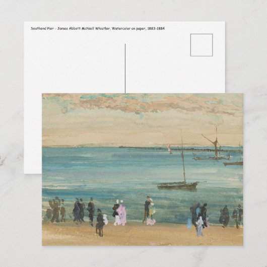 James Whistler - Southend Pier Briefkaart (Voorkant / Achterkant)