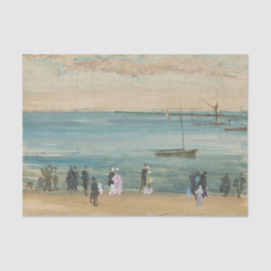 James Whistler - Southend Pier Tissuepapier (Voorkant)