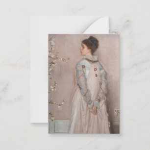James Whistler - Symfonie in Flesh Color and Pink Notitiekaartje