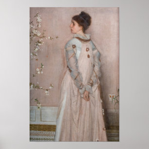 James Whistler - Symfonie in Flesh Color and Pink Poster