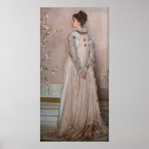 James Whistler - Symfonie in Flesh Color and Pink Poster