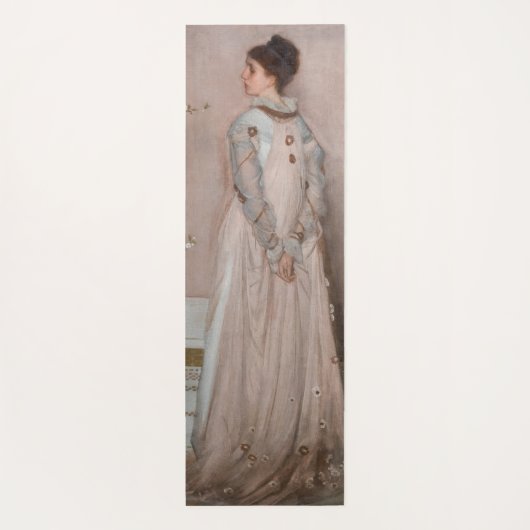 James Whistler - Symfonie in Flesh Color and Pink Yogamat (Achterkant)