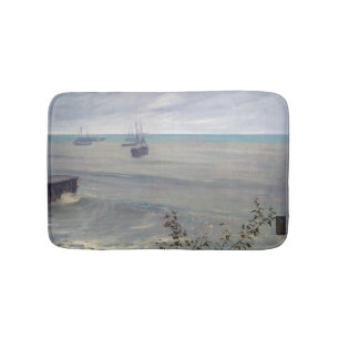 James Whistler - Symfonie in grijs en groen Badmat