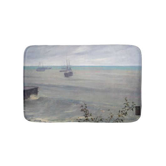 James Whistler - Symfonie in grijs en groen Badmat (Voorkant)